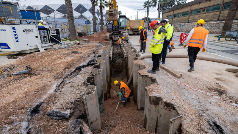 İZSU'dan Alsancak’ta tarihi altyapı dönüşümü