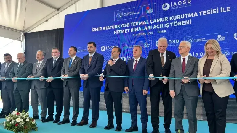 İAOSB’de Çamur Susuzlaştırma ve Termal Kurutma Tesisi Açıldı